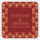Search for damask wedding stickers Engagement