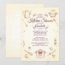 Recherche de vintage cuisine invitations Stock de la cuisine