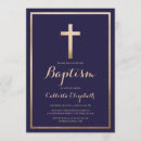 Recherche de or baptême invitations Simple