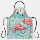 Search for retro flamingo aprons Tropical