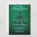 Search for green sweet 16 invitations Emerald