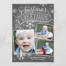 Search for snowflakes photocards Chalkboard
