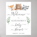 Search for woodland fox baby shower posters Greenery