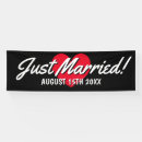 Search for just married banners Newly weds