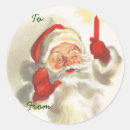 Search for vintage winter stickers Santa