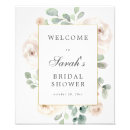 Recherche de impression florale blanche Panneau de bienvenue
