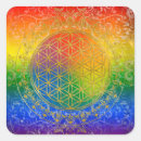 Search for rainbow flower stickers New age