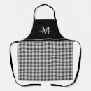 Search for plaid monogram aprons Baker