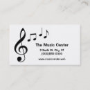 Recherche de notes de musique cartes visite Customer