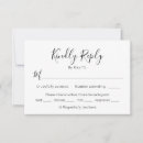 Search for number of guests rsvp cards Calligraphy script