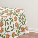 Search for orange floral tablecloths Greenery