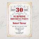 Recherche de retro 30ans anniversaire invitations Pour lui