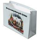 Search for christmas train gift bags Merry