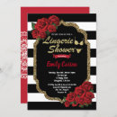 Search for red lingerie shower invitations Elegant
