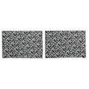Search for typography pillowcases Black and white