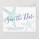 Search for beach wedding save the date postcards Starfish