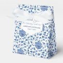 Search for chinese wedding favour boxes Blue and white