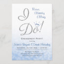 Search for ring engagement party invitations Blue