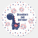 Search for 4th birthday stickers Red white and blue