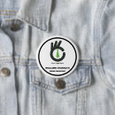 Search for bulk buttons Company logo promo slogan
