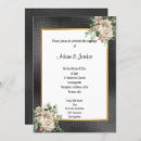 Search for gold embossed invitations Floral