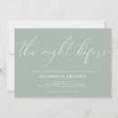 Search for mint rehearsal dinner invitations Modern