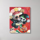 Search for skull canvas prints Catrina