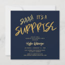 Search for blue and gold 50th birthday invitations Elegant