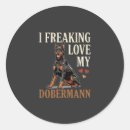 Search for dobermann stickers Animal