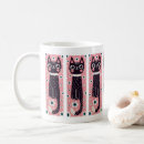 Search for whimsical cat mugs Cartoon