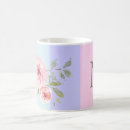 Search for beautiful monogrammed mugs Girly