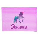 Search for pink and purple pillowcases Unicorn