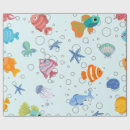 Search for underwater wrapping paper Colourful fish