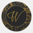 Search for ornate letter w stickers Gold