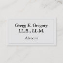 Search for advocate business cards Barrister