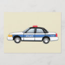 Search for police car invitations Kids