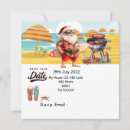 Search for tropical beach christmas invitations Santa