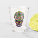 Search for skull shot glasses Dia de los muertos