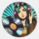 Recherche de disques vinyle autocollants Amoureux de musique
