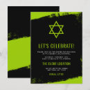 Search for lime green and black invitations Party
