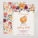 Search for our little pumpkin birthday invitations Rustic floral