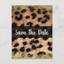 Search for leopard print save the dates Safari