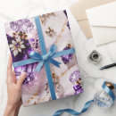 Search for amethyst wrapping paper Purple