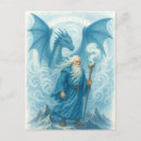 Recherche de dragon bleu cartes postales Magique