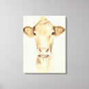 Search for cow canvas prints Watercolor