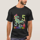 Search for 5th dinosaur birthday tshirts Old