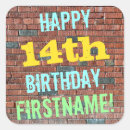 Recherche de anniversaire de 14 ans autocollants Pour tous