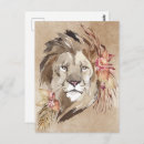 Recherche de peinture de lion cartes postales Animal sauvage