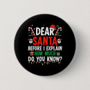Search for adult christmas buttons Santa