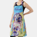 Search for blue pansy aprons For her
